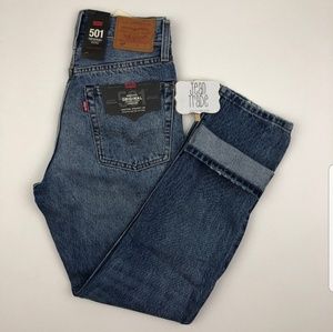 NWT Levi's 501 Mom Jean Selvedge